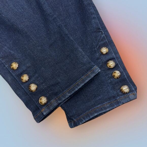 LOFT Women’s 32 CURVY SKINNY Blue Jeans - Picture 2 of 4